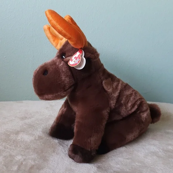 Ty Chocolate Moose Buddy🦌Large Plush Wildlife🦌Kids Toy Animal Collectible, NWT - Picture 8 of 11